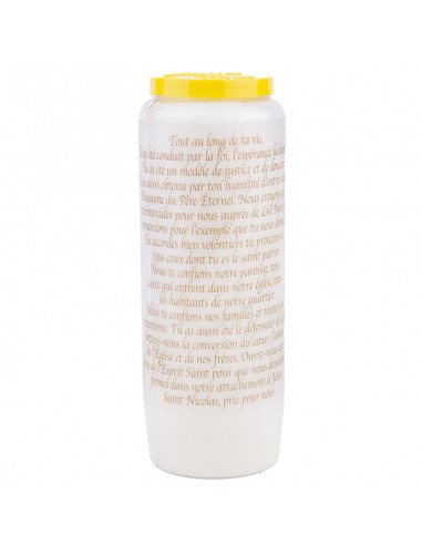 Novena candle to Saint Nicolas model 2 - box of 20 pieces