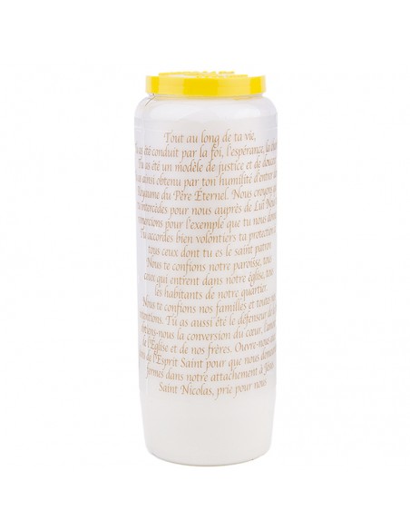 Cirio Novena a San Nicolás modelo 2 - caja de 20 piezas