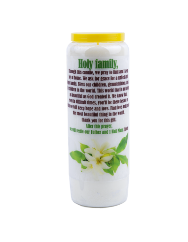 Novena candle to the Holy Family - box of 20 pieces