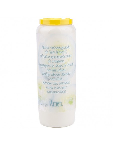 Novena candle to Mary - model 5 - box of 20 pieces