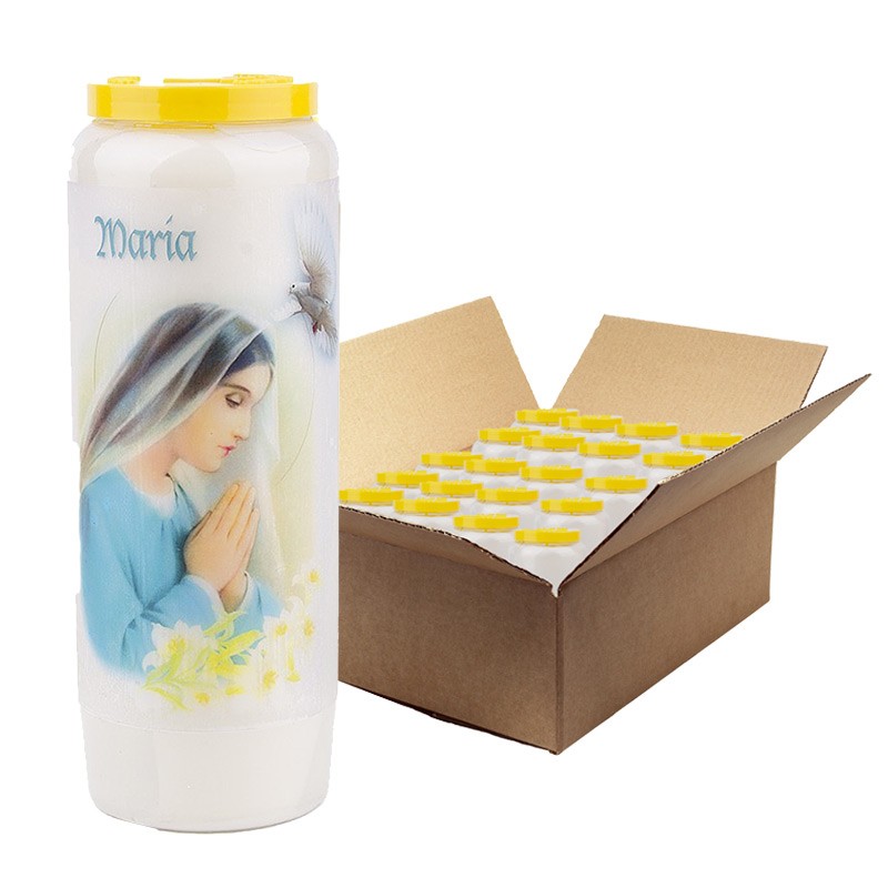 Candela Novena a Maria - modello 5 - scatola da 20 pezzi