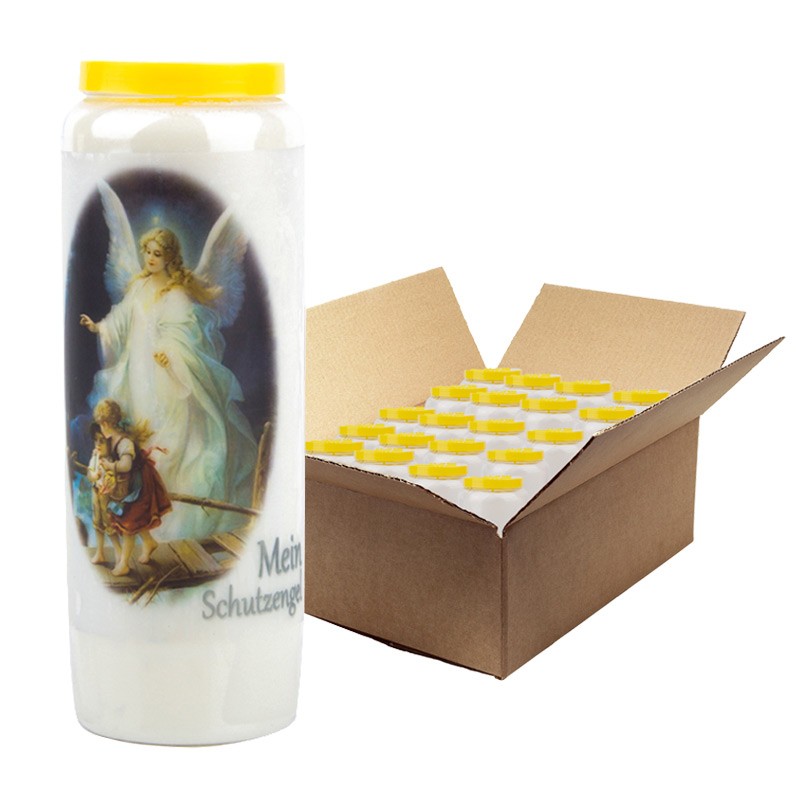 Novena candle to My Guardian Angel - box of 20 pieces