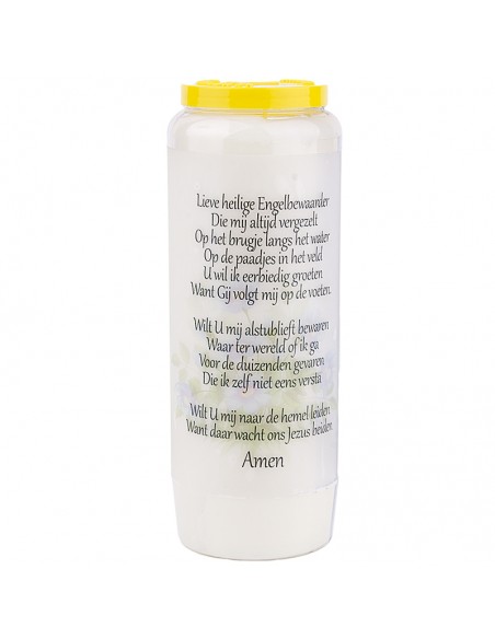 Novena candle to My Guardian Angel - box of 20 pieces
