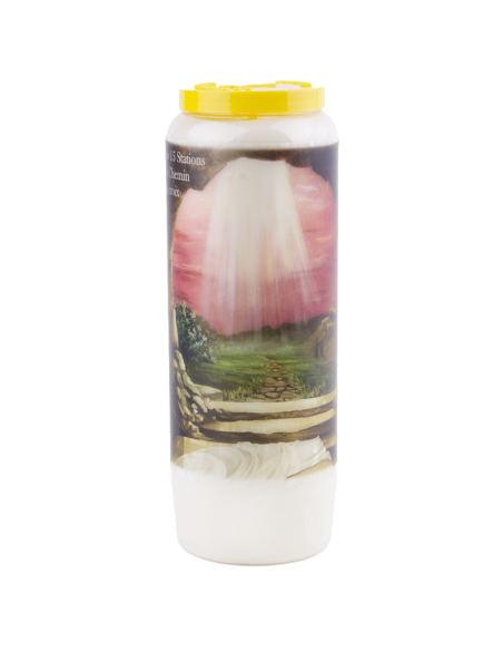 Novena candle to the 15 Stations of the Way of the Cross - box of 20 pieces