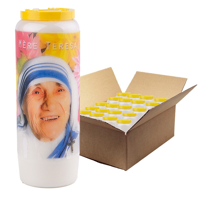 Noveenkaars voor Moeder Teresa - doos van 20 stuks