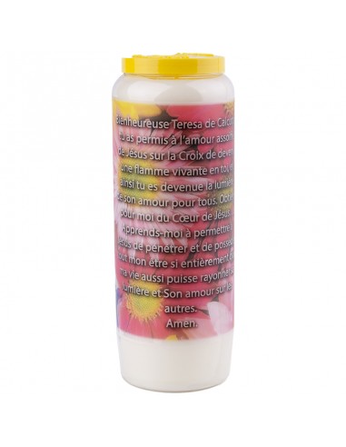 Novena candle to Mother Teresa - box of 20 pieces