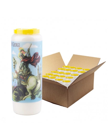 Velas Novena a San Jorge - caja de 20 piezas