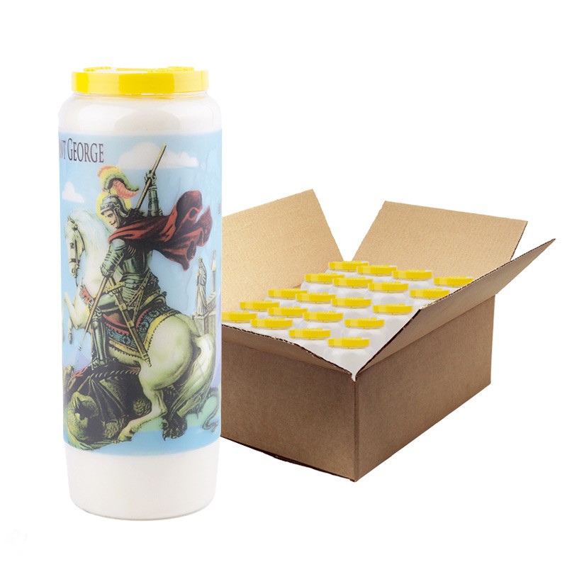 Candele Novena a San Giorgio - scatola da 20 pezzi