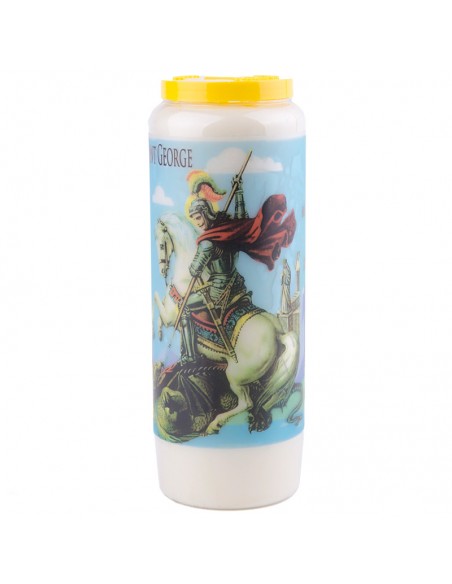 Novena candles to Saint George - box of 20 pieces