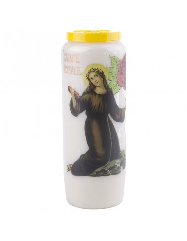 Velas de Novena a Santa Rosalía - caja de 20 piezas