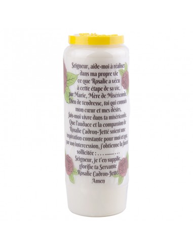 Novena candles to Saint Rosalie - box of 20 pieces