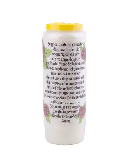 Novena candles to Saint Rosalie - box of 20 pieces