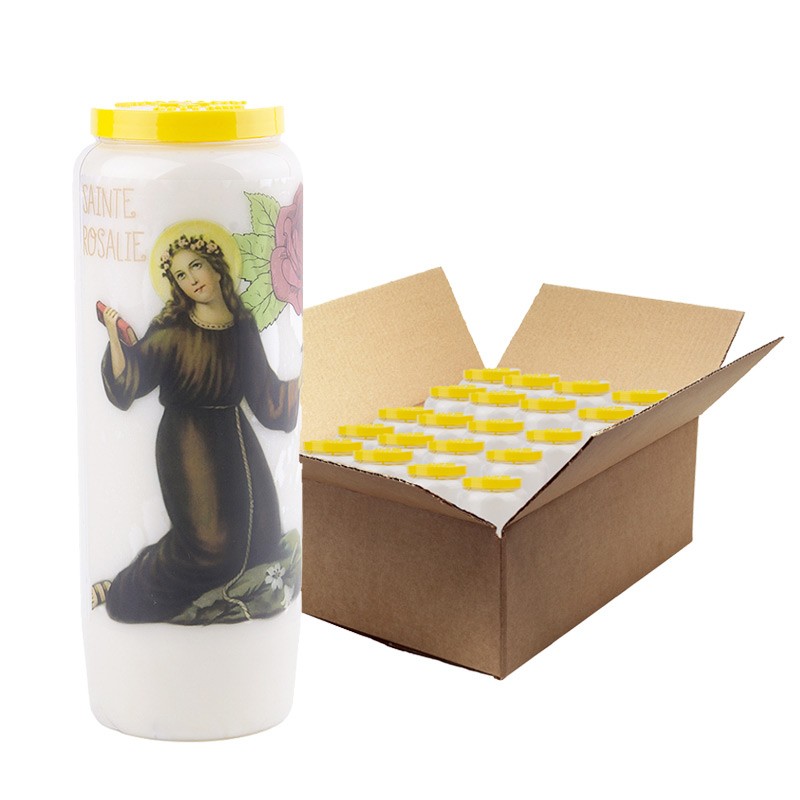 Candele Novena a Santa Rosalia - scatola da 20 pezzi