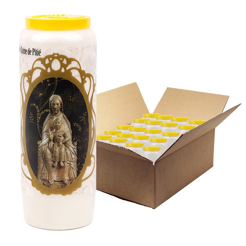 Noveenkaars voor Onze Lieve Vrouw van Barmhartigheid - doos van 20 stuks