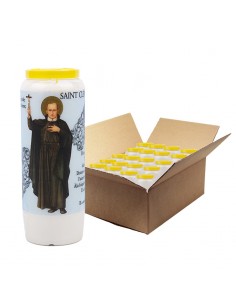 Novenenkerze für den Heiligen Clemens - Schachtel mit 20 Stück