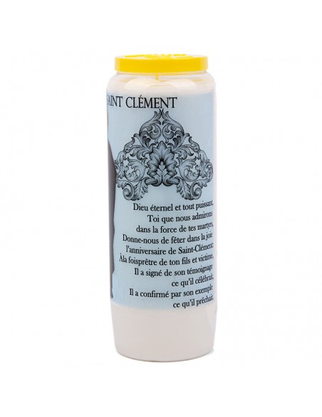 Novena candle to Saint Clement - box of 20 pieces