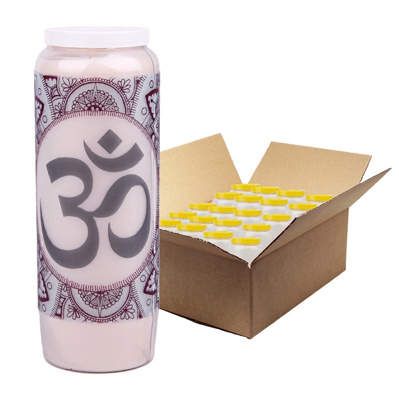 Aum simbolo novena candela - scatola da 20 pezzi