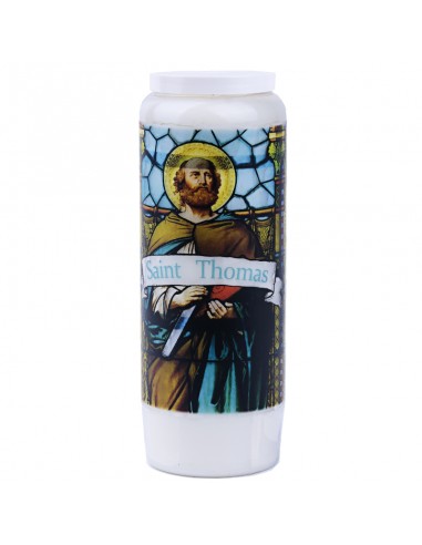 Novena candle to Saint Thomas - box of 20 pieces