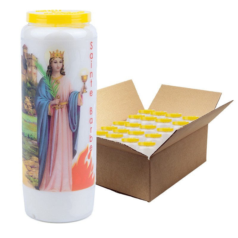 Vela Novena a Santa Bárbara - caja de 20 piezas