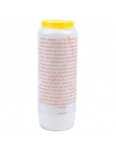 Novena candle to Saint Barbara - box of 20 pieces