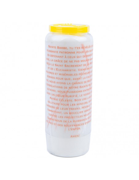 Vela Novena a Santa Bárbara - caja de 20 piezas