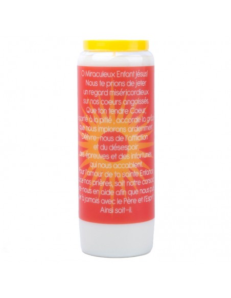 Vela de Novena al Niño Jesús de Praga - caja de 20 piezas