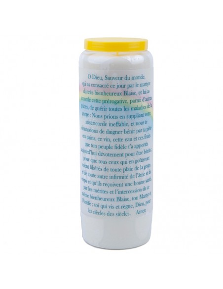 Novena candle to Saint Blaise - box of 20 pieces