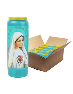 Green novena candle to Saint Jude - carton 20 pieces
