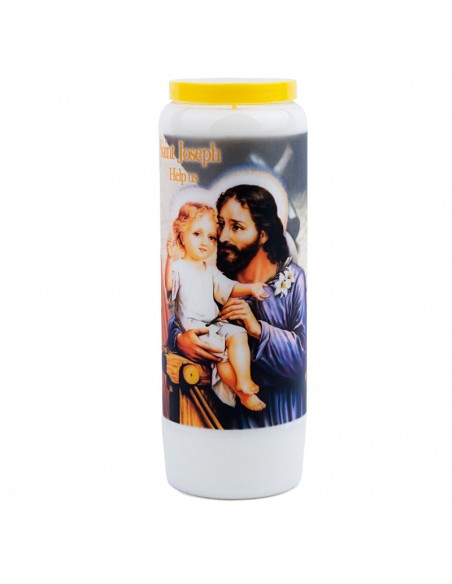 Candela novena a San Giuseppe - scatola da 20 pezzi