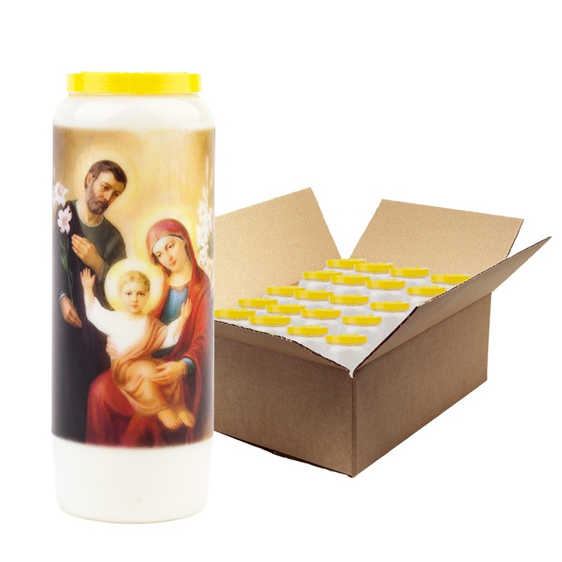 Novena candle to the Holy Family 2 - box of 20 pieces