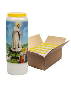 Novena candle to Fatima - Apparition - box of 20 pieces