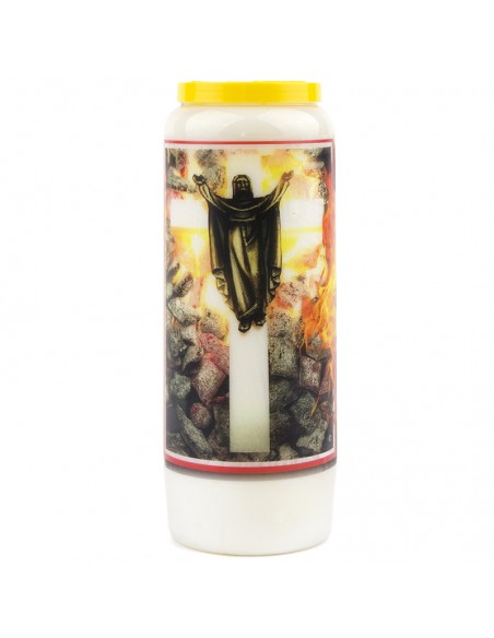 Novena candle power of the cross against the forces of evil