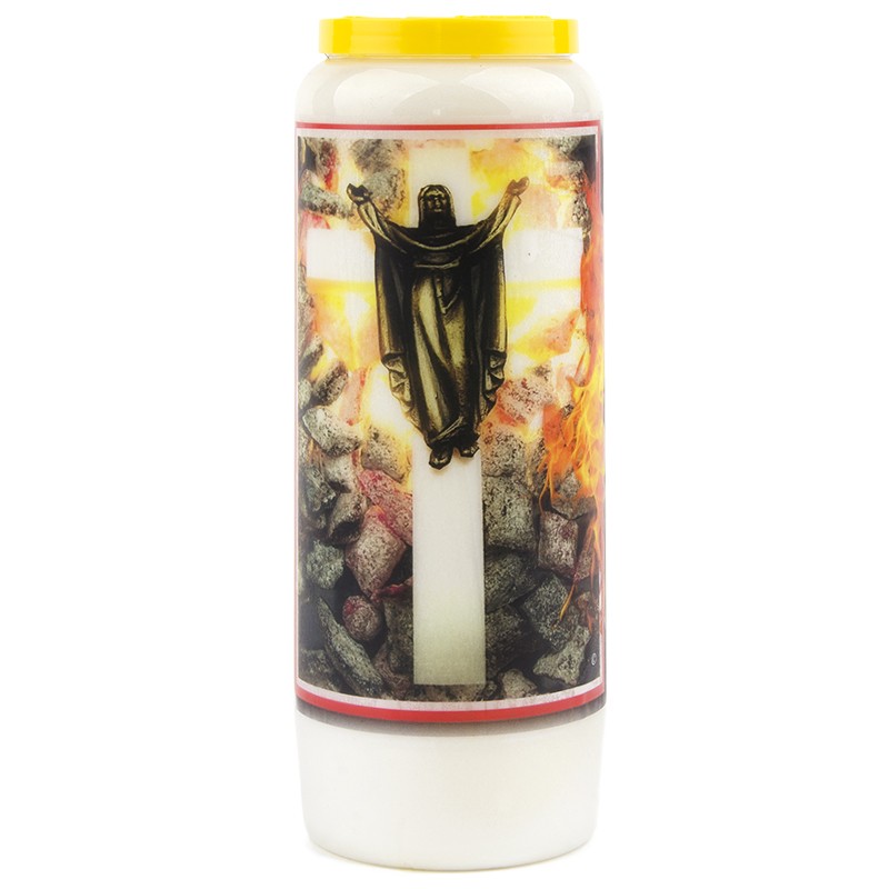 Novena candle power of the cross against the forces of evil