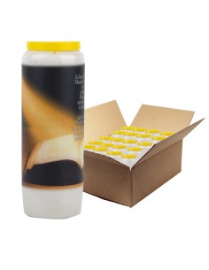 Novena candle prayer to God Open Bible - box of 20 pieces