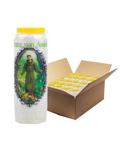 Noveenkaars gebed tot Sint Franciscus van Assisi - doos van 20 stuks