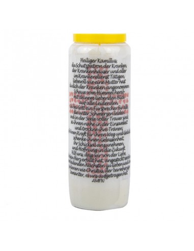 Novena candle prayer to Saint Camille - box of 20 pieces