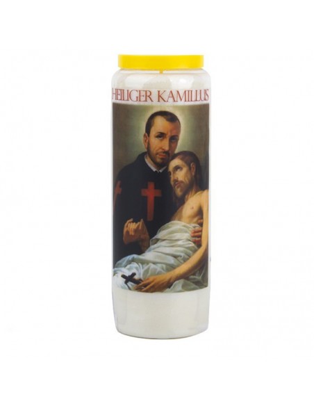 Novena candle prayer to Saint Camille - box of 20 pieces