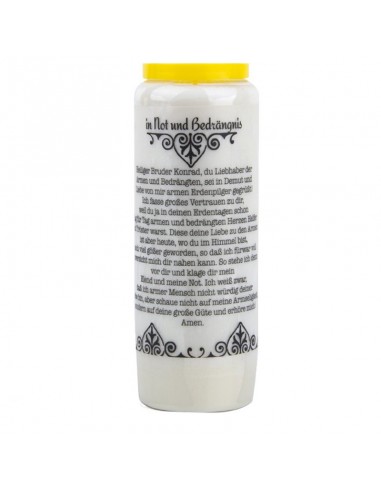Novena candle prayer to Saint Conrad - box of 20 pieces