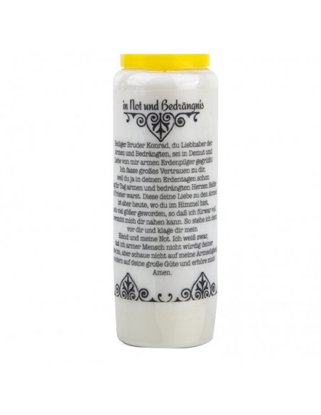 Novena candle prayer to Saint Conrad - box of 20 pieces