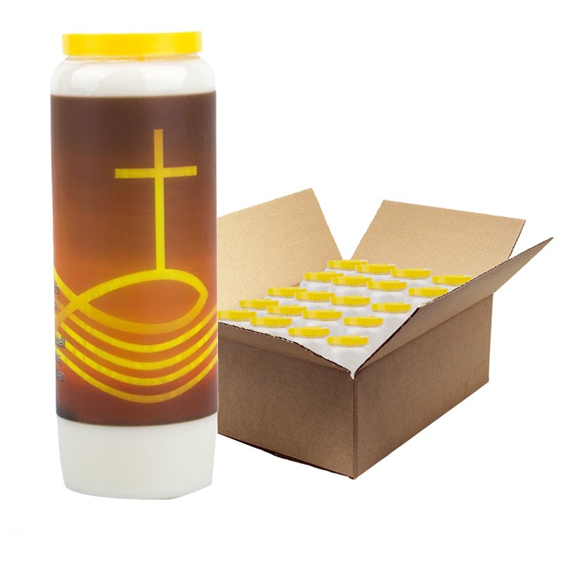 Preghiera candela Novena La tua Volontà - scatola da 20 pezzi