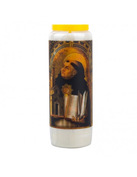 Novena candle to Saint Thomas Aquinas - carton 20 pieces