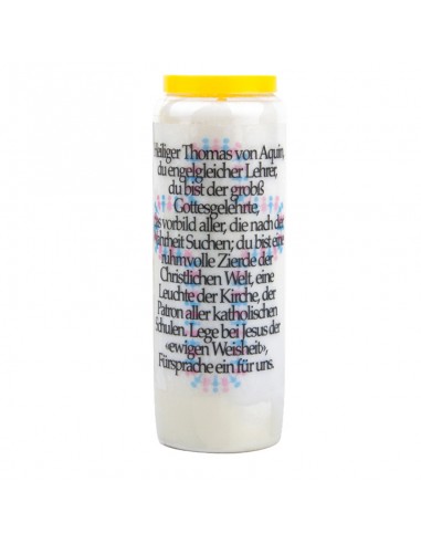 Noveenkaars voor de heilige Thomas van Aquino - doos van 20 stuks