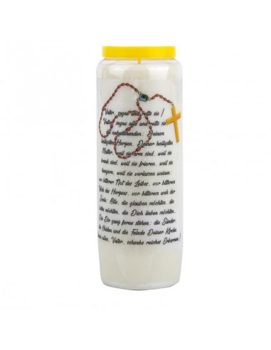 Vela de novena Padre, bendícenos - caja de 20 piezas