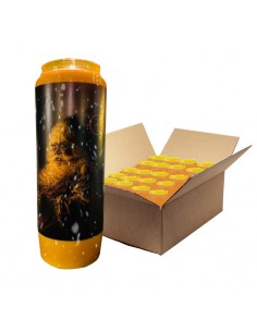 Green novena candle to Saint Jude - carton 20 pieces