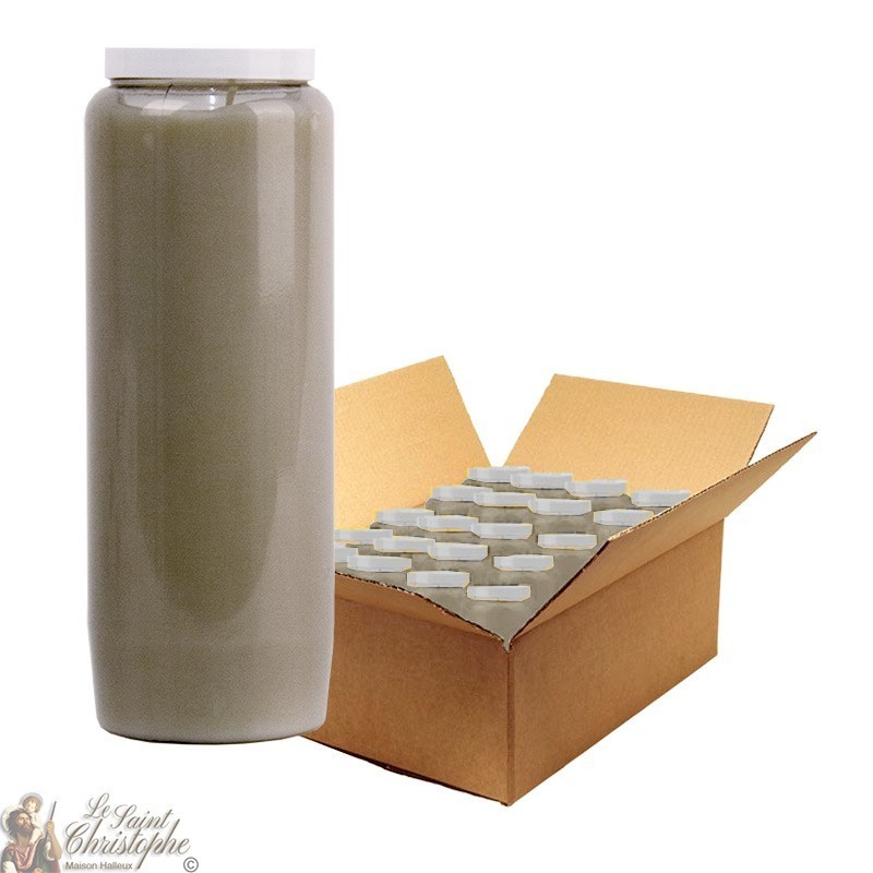 Candela Novena Grigia - scatola 20 pezzi