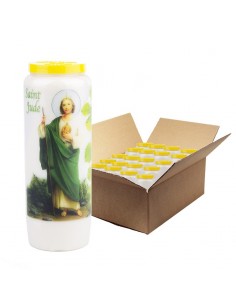 Bougie de neuvaine à Saint Jude - carton 20 pièces