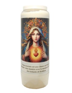 Vela de novena al Sagrado Corazón de María - Cabello al viento - 12