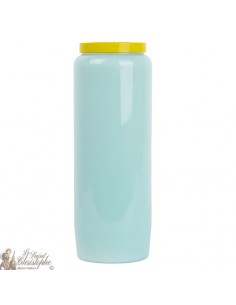 Hellblaue Novenakerze