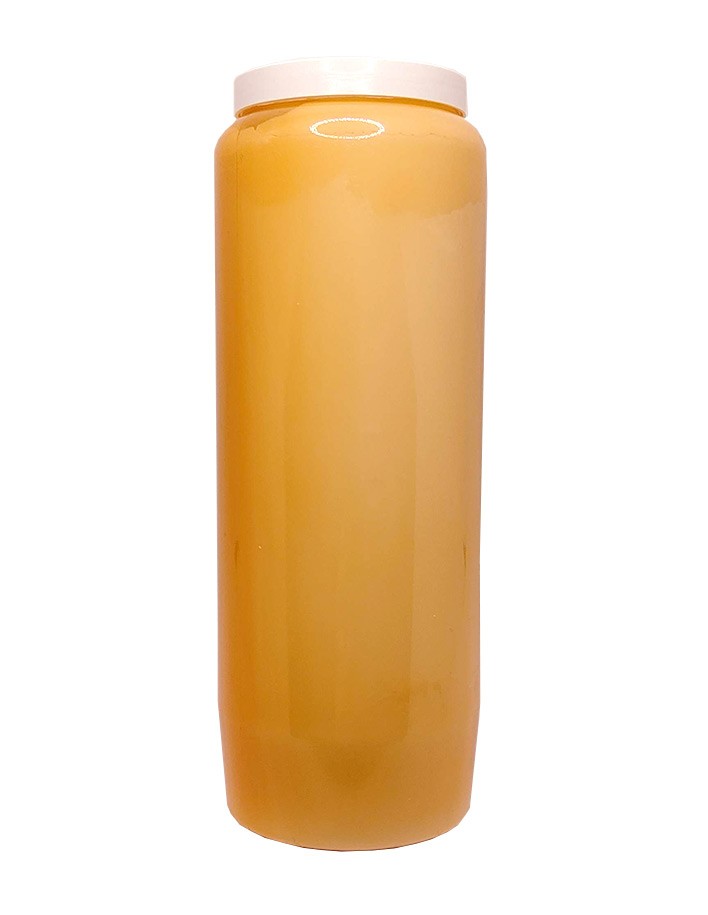 Orange novena candle
