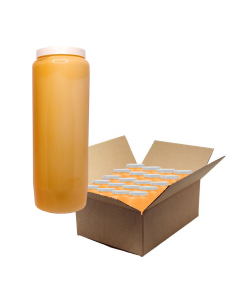 Orange novena candles - box of 20 pieces